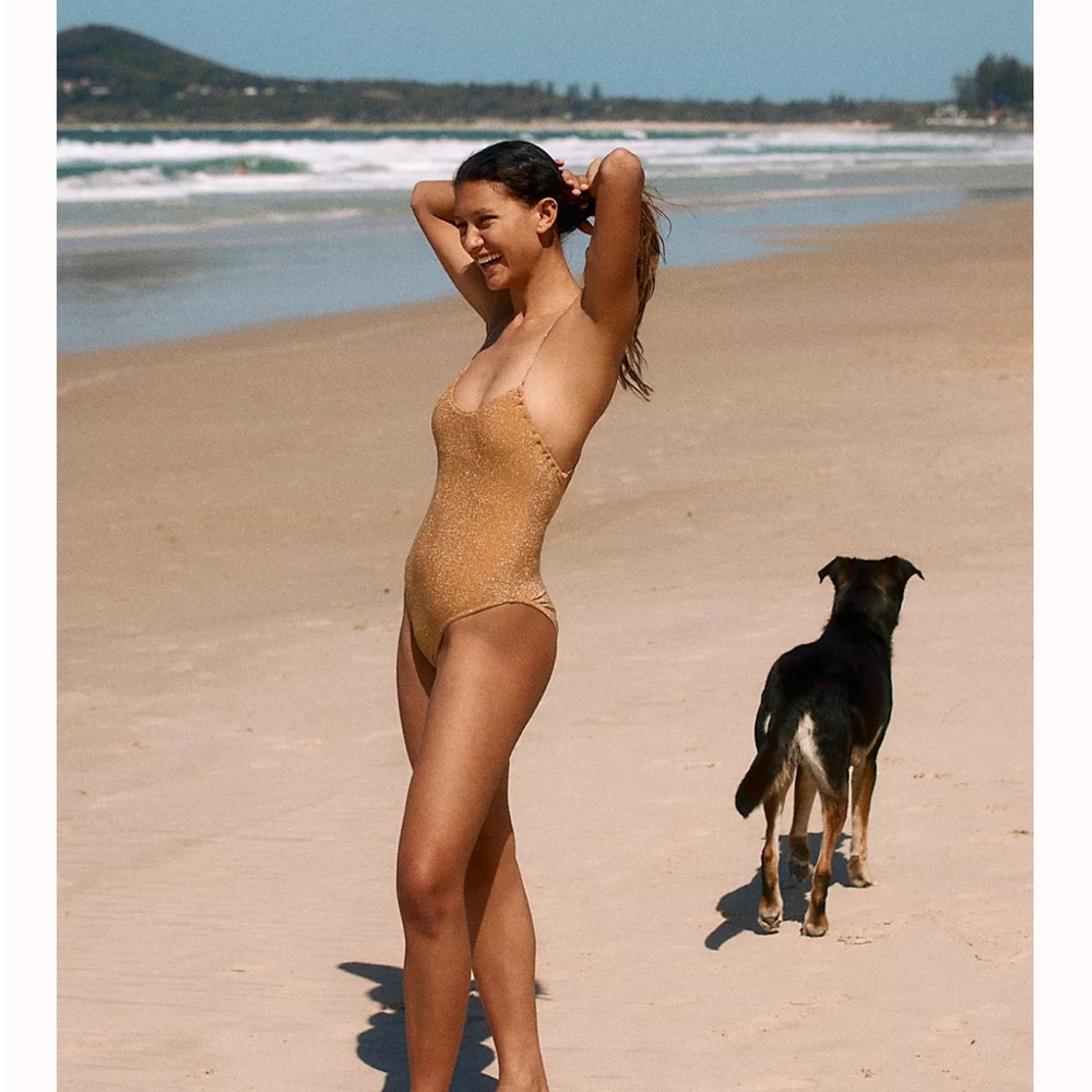 NWT free people SIZE M It's Now Cool The Xback One-Piece Diamond solitare - Picture 3 of 7